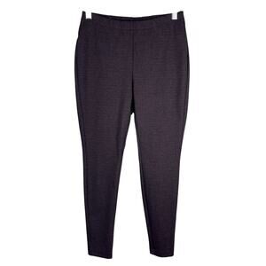 J Jill Ponte Leggings Nutmeg Houndstooth Small Petite New